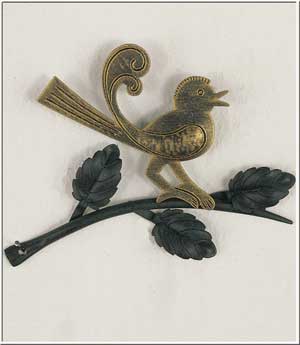Fassadenschmuck, Wandbild Vogel